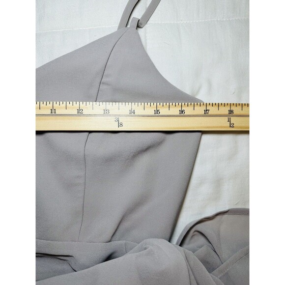 SHOW ME YOUR MUMU Faith Maxi Dress Dove Gray Chiffon‎ SIZE MEDIUM NWT - Picture 7 of 9